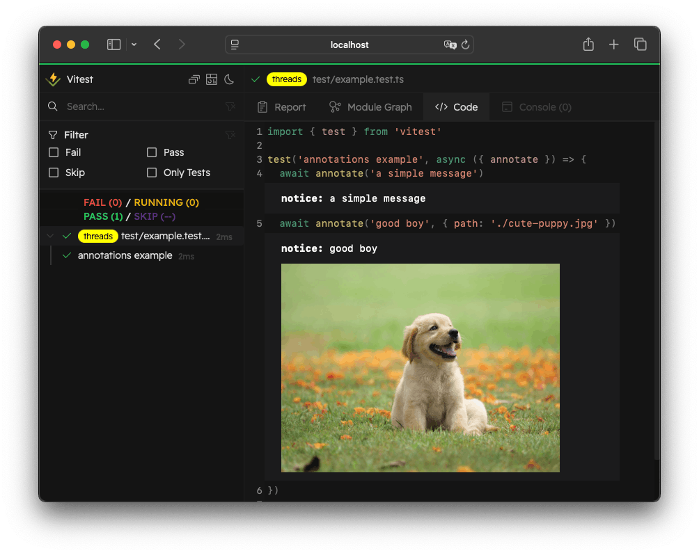 Vitest UI